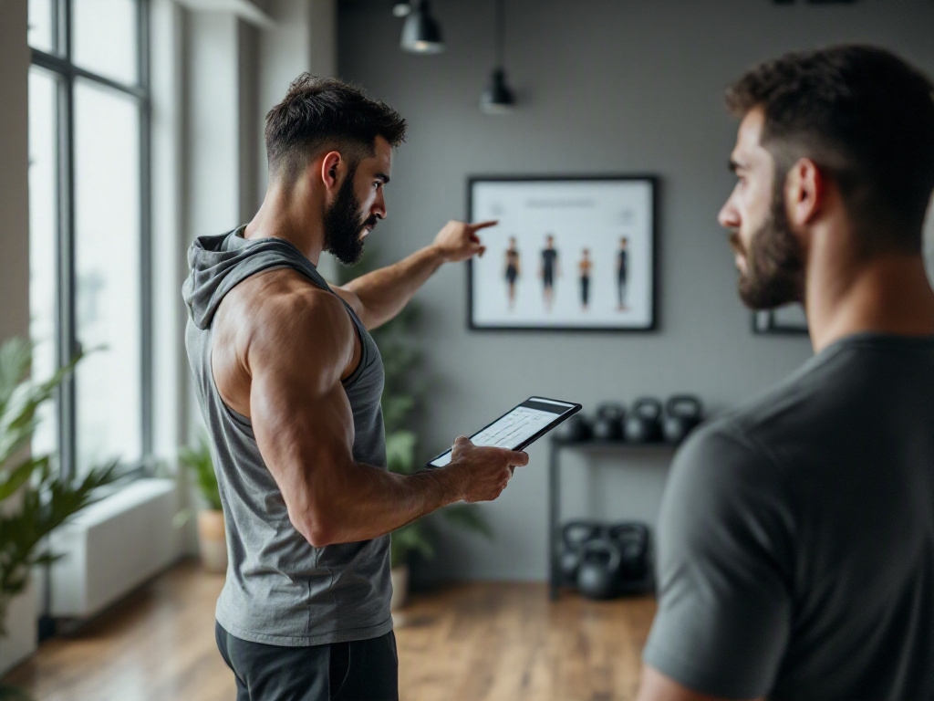 Modern fitness studio interior in Dubai