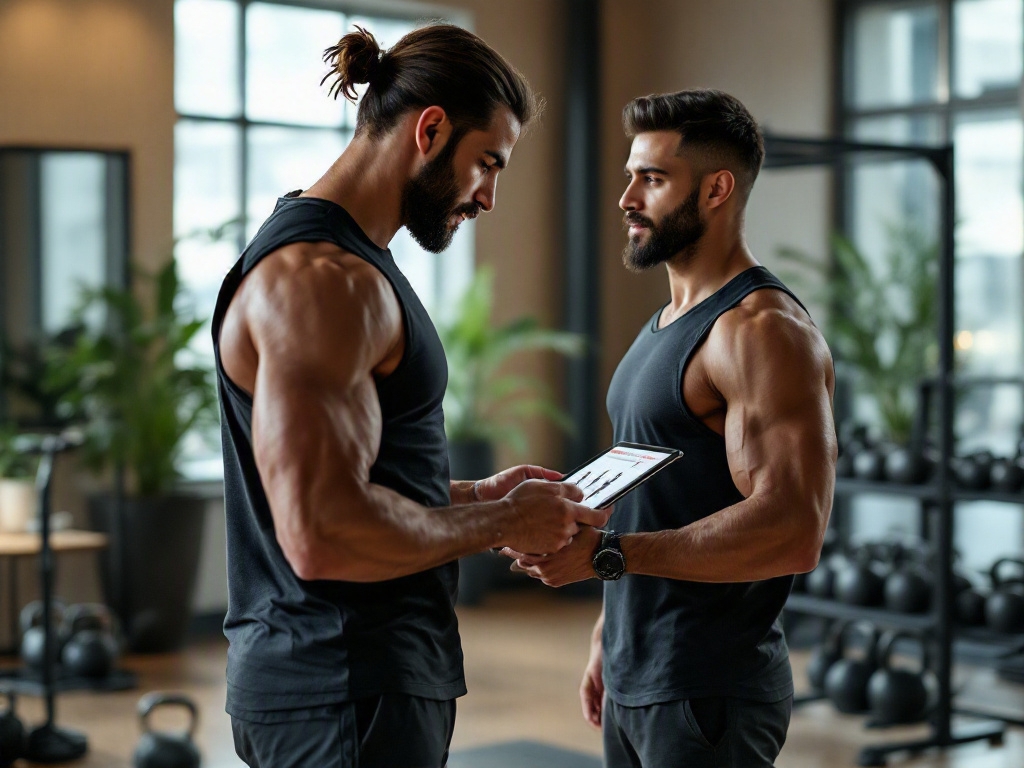 Modern fitness studio interior in Dubai