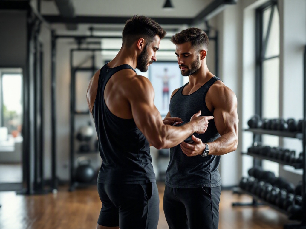 Modern fitness studio interior in Dubai
