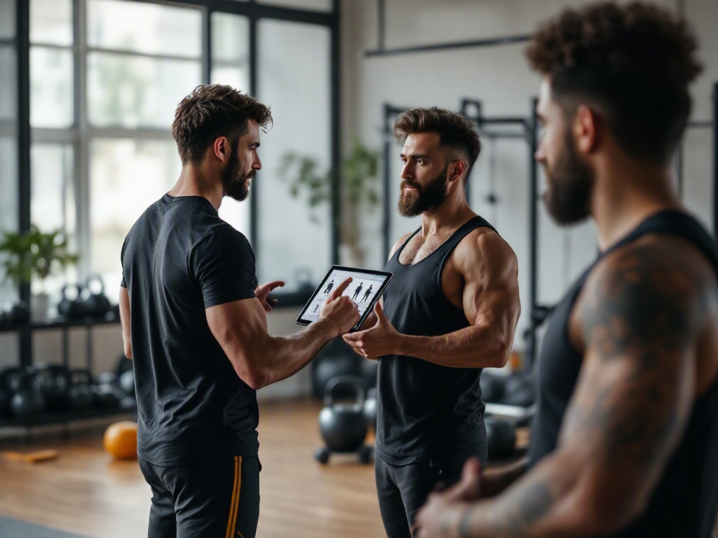 Modern fitness studio in Dubai with empty equipment and a clean interior