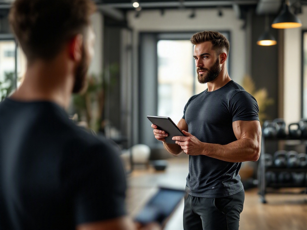 Modern fitness studio in Dubai with empty equipment and a clean interior