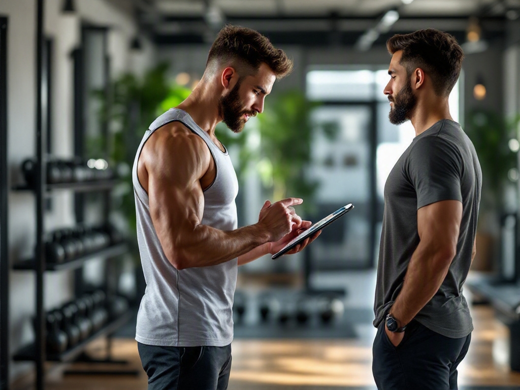 Modern fitness studio interior in Dubai