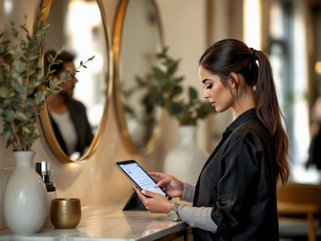 Modern salon interior in Dubai