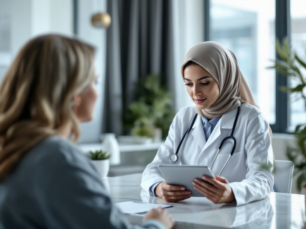 UAE clinic reception desk