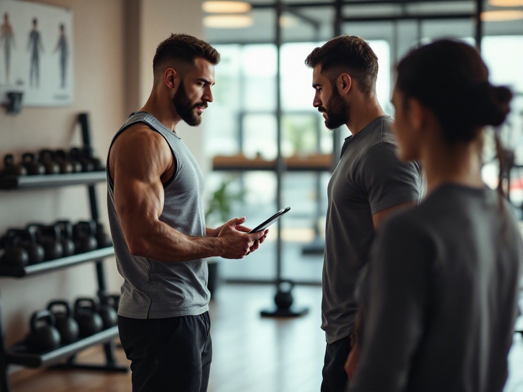 Modern gym interior in Dubai's Business Bay area
