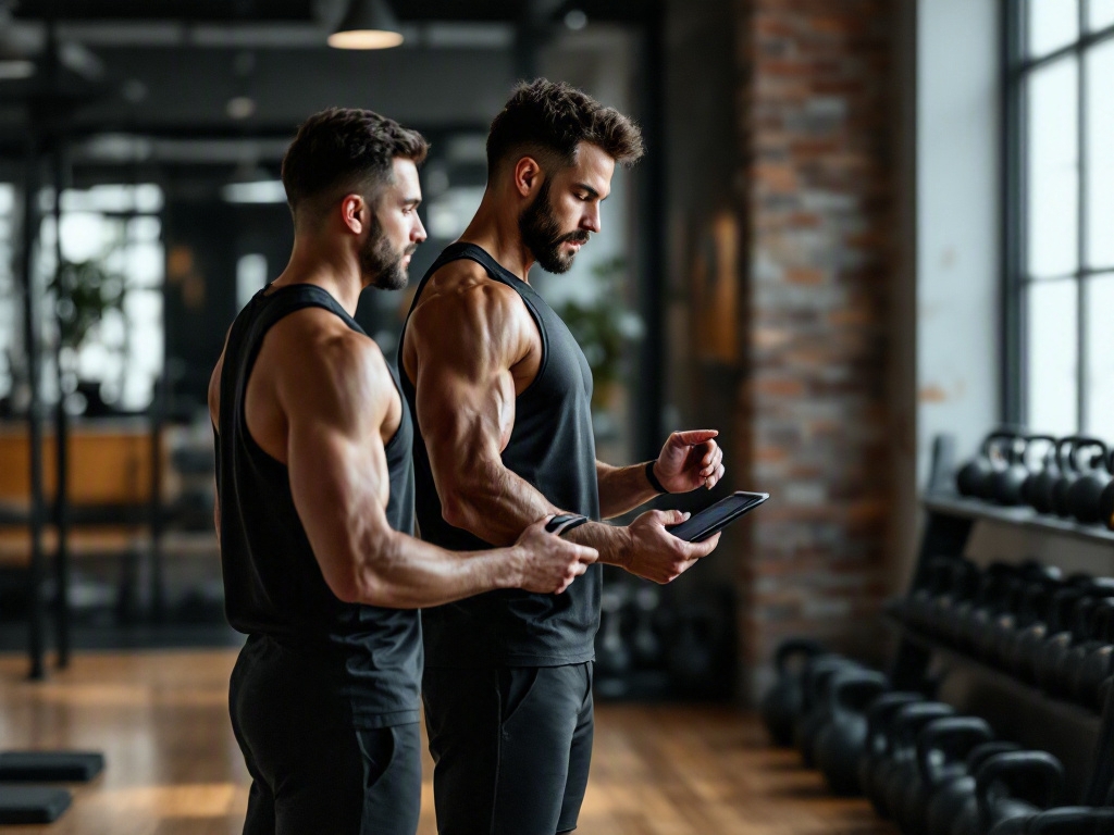 Modern gym interior in Dubai's Business Bay area