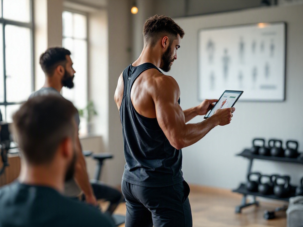 Modern fitness studio interior in Dubai