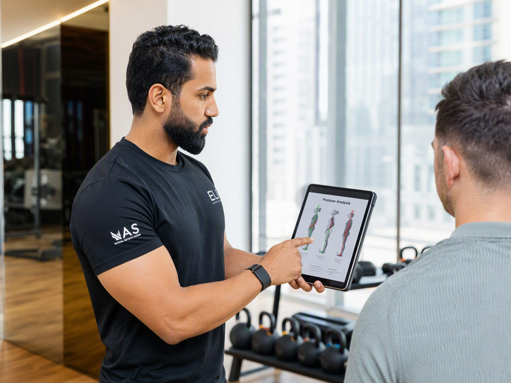 Modern fitness studio interior in Dubai's DIFC