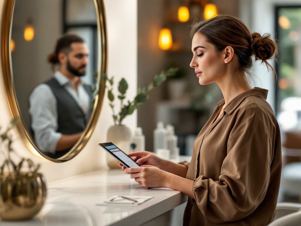 Modern salon interior in Dubai