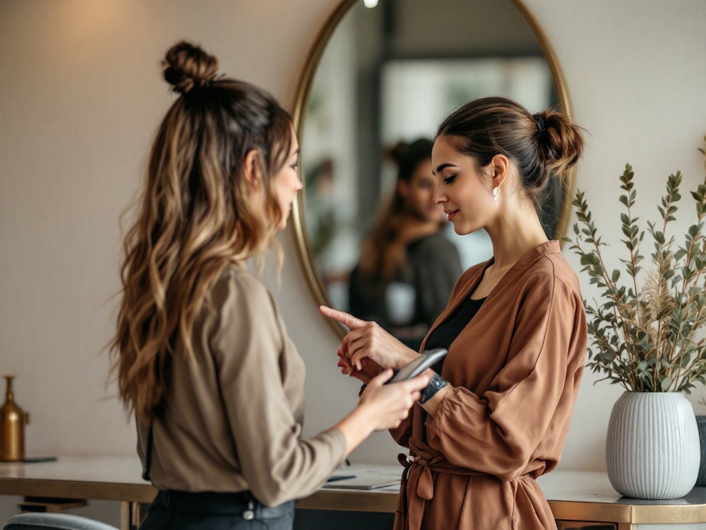 Modern salon interior in Dubai