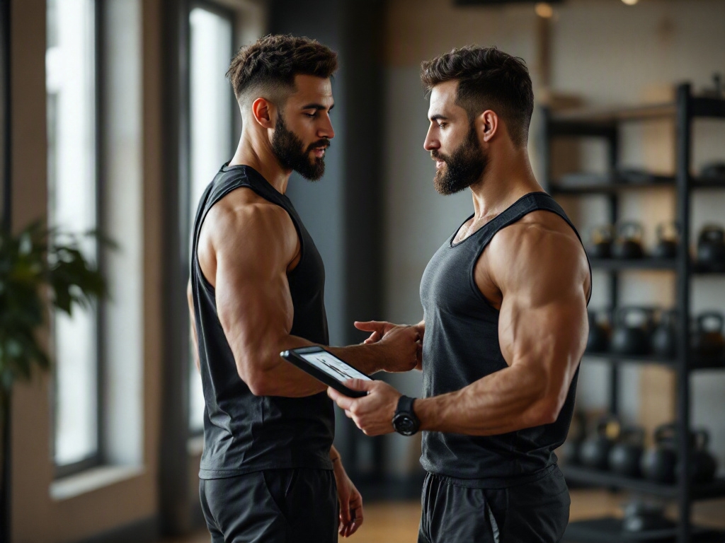 Modern fitness studio interior in Dubai