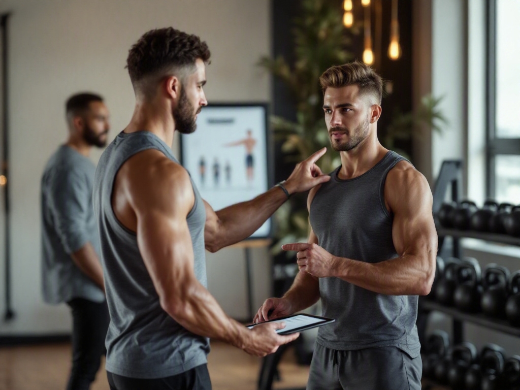 Modern fitness studio in Dubai with empty equipment and a clean interior