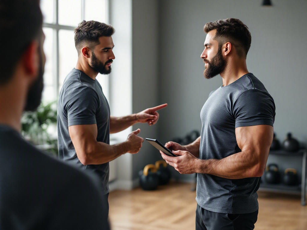 Modern fitness studio interior in Dubai