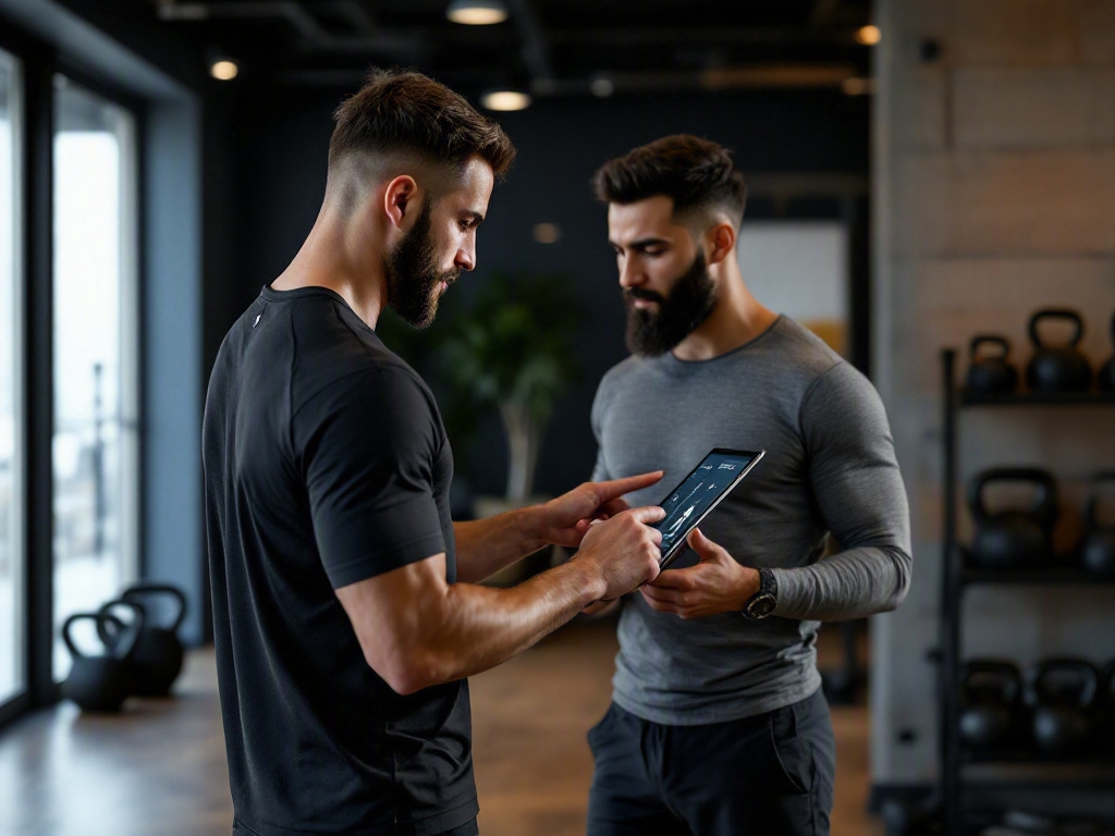 Modern gym in Dubai with empty treadmills and weights