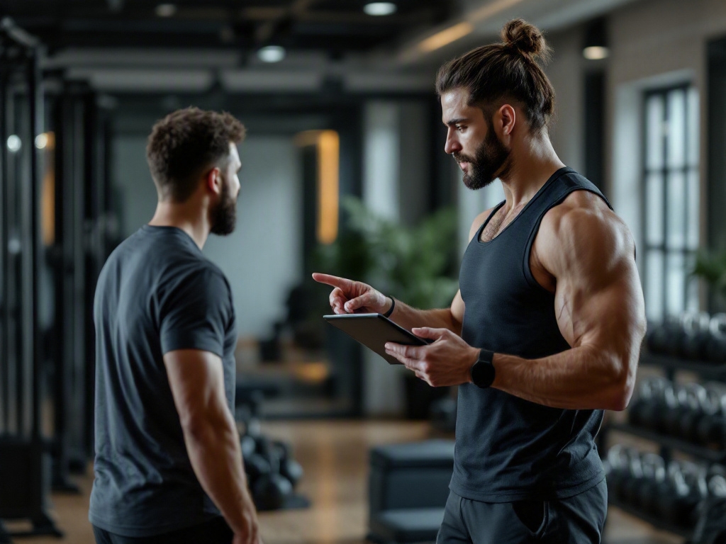 Modern fitness studio interior in Dubai