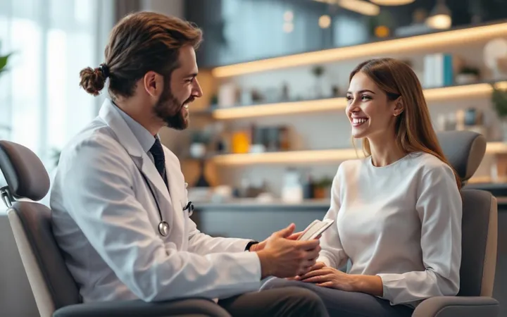Clean modern dental clinic environment for cosmetic dentistry consultations